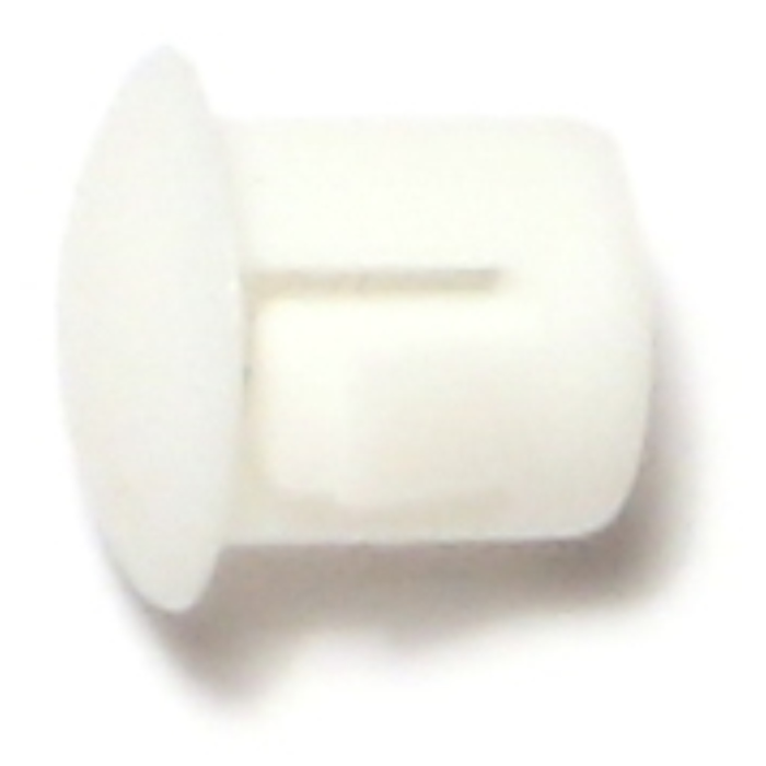 Wht Nyl Hle Plug, 1/4
