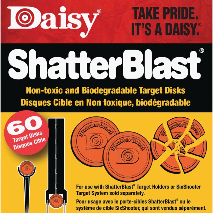Daisy ShatterBlast Clay Target Refill (Orange - 60pk) 2 in.
