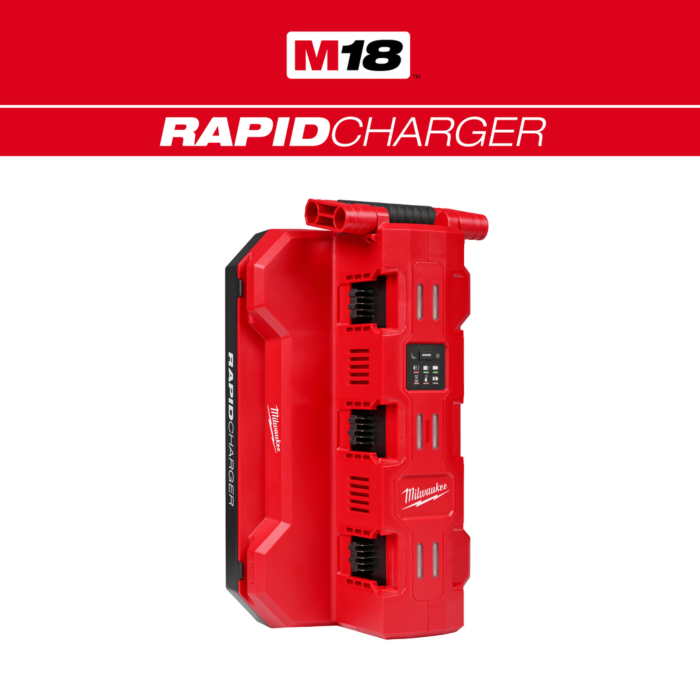 Milwaukee M18™ Six Bay Daisy Chain Rapid Charger w/ PACKOUT™ Compatibility