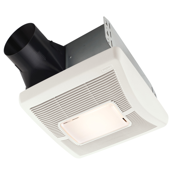 Broan Flex Series Ceiling Bathroom Fan w/ Light - 110 CFM