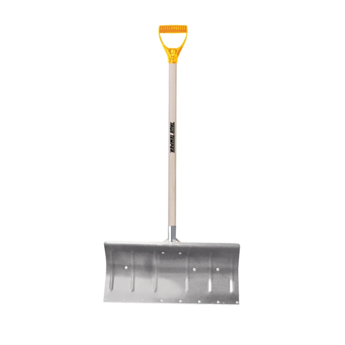 TRUE TEMPER Aluminum Snow Pusher with D-Grip Handle