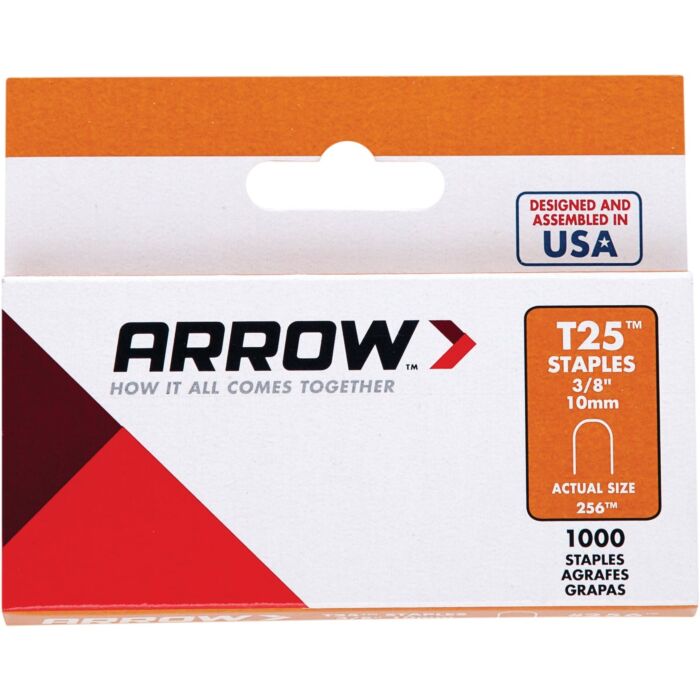 Arrow Fastener Arrow T25 Round Crown Cable Staple, 3/8 In. (1100-Pack)