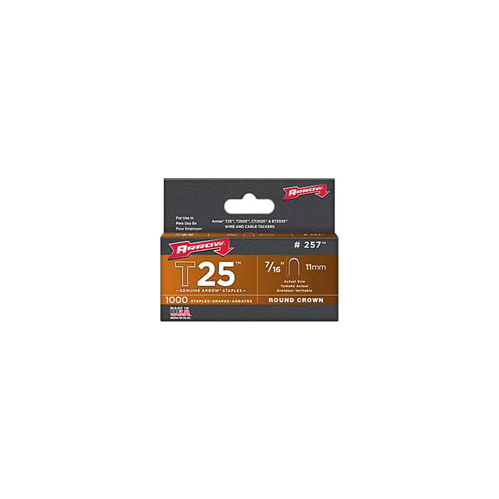 Arrow Fastener T25 Staples - #257 (7/16")