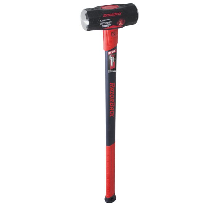 Razor-Back 12 lb Forged Steel Fiberglass Sledge Hammer