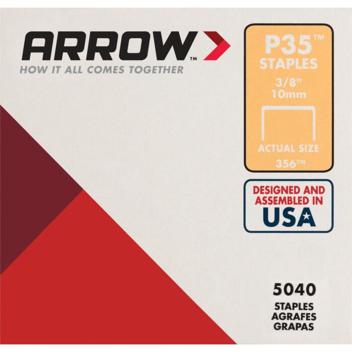 Arrow Fastener Arrow P35 Plier Type Staple, 3/8 In. (5040-Pack)