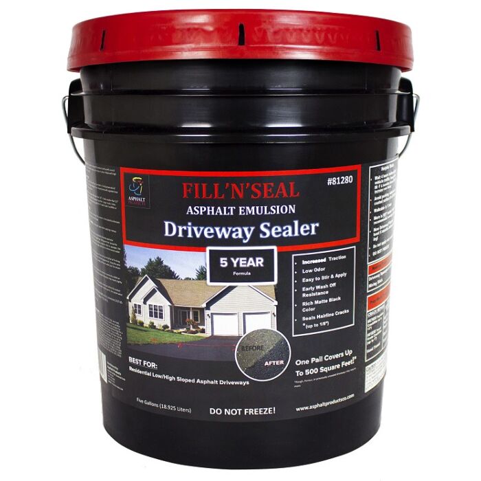ALCM 5 gal Pail Brown Asphalt Emulsion Driveway Sealer