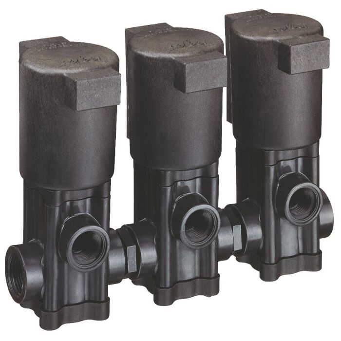 TeeJet 1/2 x 3/4 in NPT Connection Type 100 psi Manifold Electric Solenoid Valve