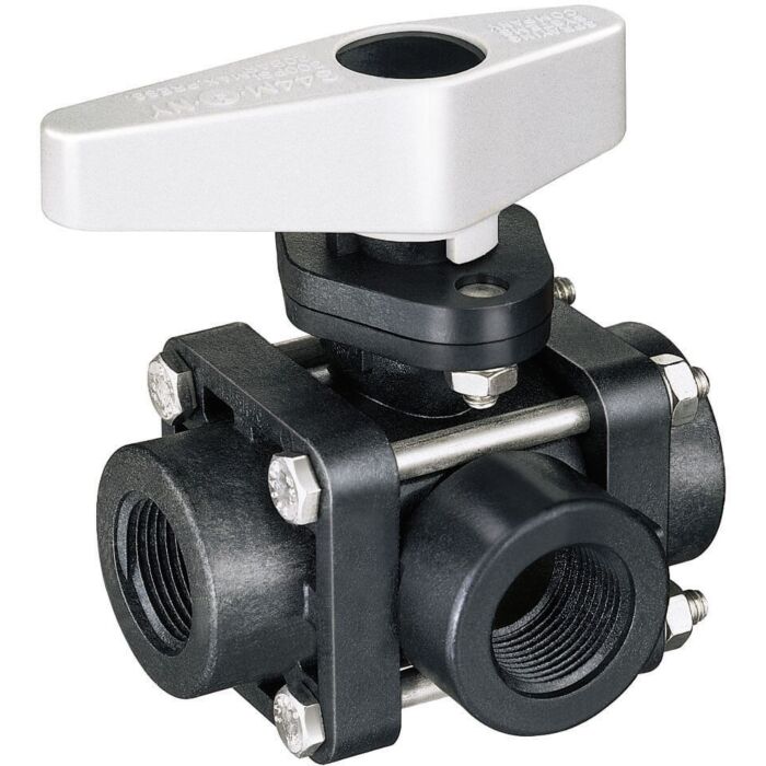 TeeJet 1 in FNPT Connection Type Glass Reinforced Poly Ball Valve