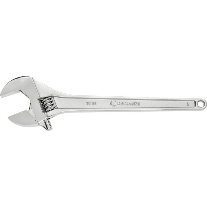 Crescent 18" Chrome Finish, Tapered Handle, Adjustable Wrench