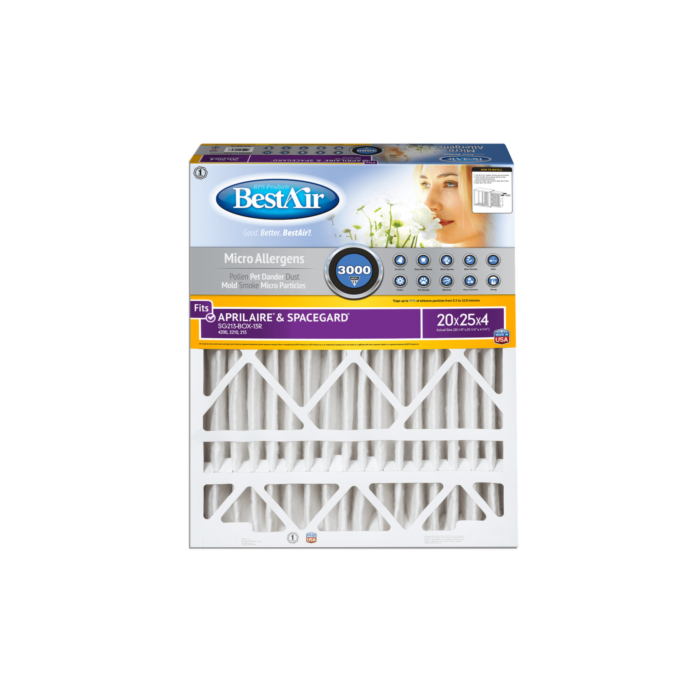 Bestair 20 in 25 in 4 in Pleated Air Filter
