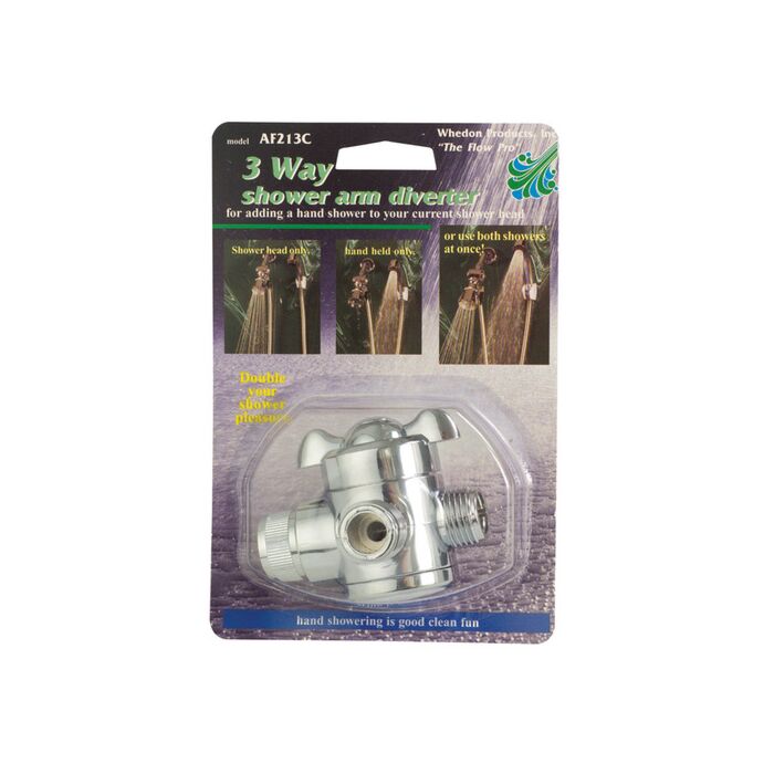 Whedon Products 1/2 in Female Chrome 3-Way Shower Arm Diverter