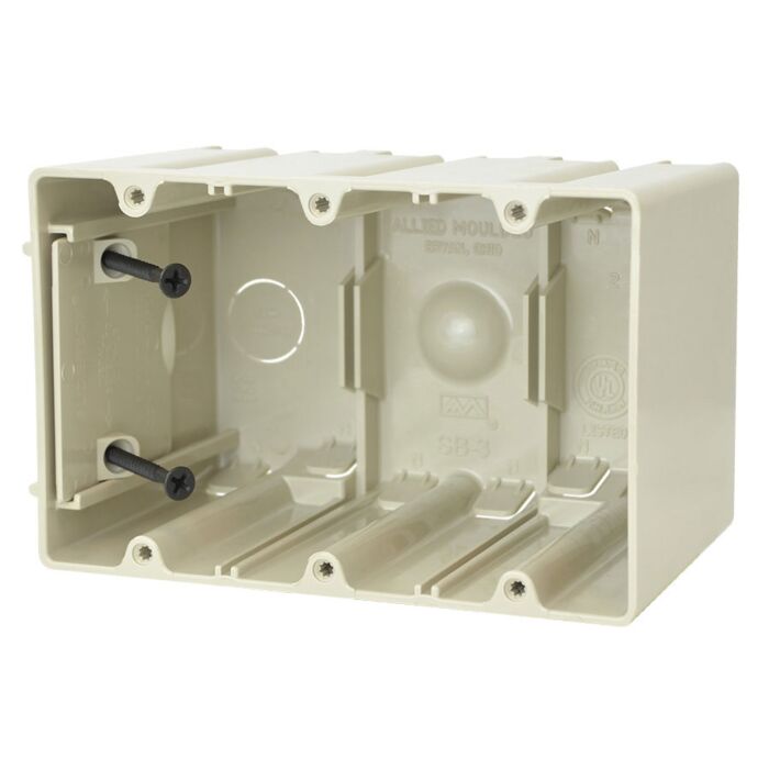 SLIDERBOX® 61 cu-in Wall Polycarbonate Adjustable Electrical Box
