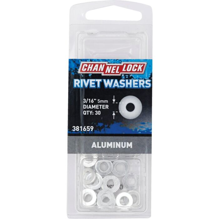 Channellock Rivet Washer (Aluminum - 30 pk) 3/16 in