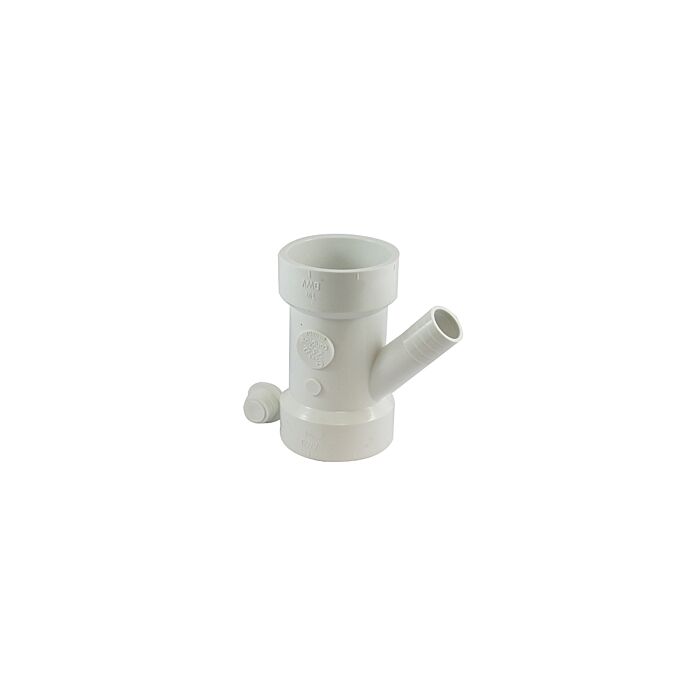 Canplas 1-1/2 x 1-1/2 x 3/4 in Hub x Hub x Spigot PVC Appliance wye With Graywater Trap Primer
