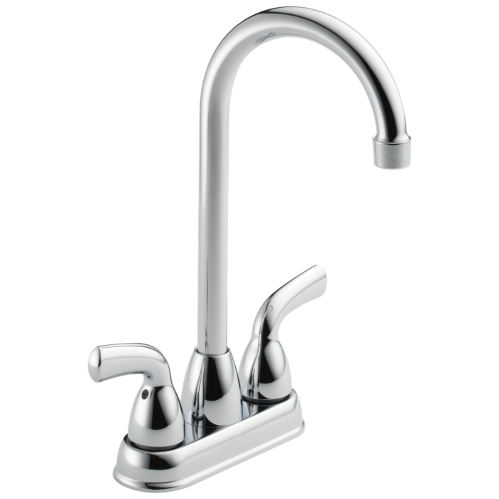 Delta Faucet Delta Foundations®: Two Handle Bar / Prep Faucet - Two Handle Lever - Chrome