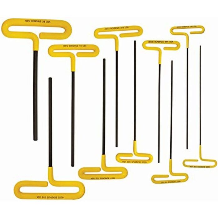 Bondhus SAE 10 Pieces 3/32-3/8 in Loop T-Handle