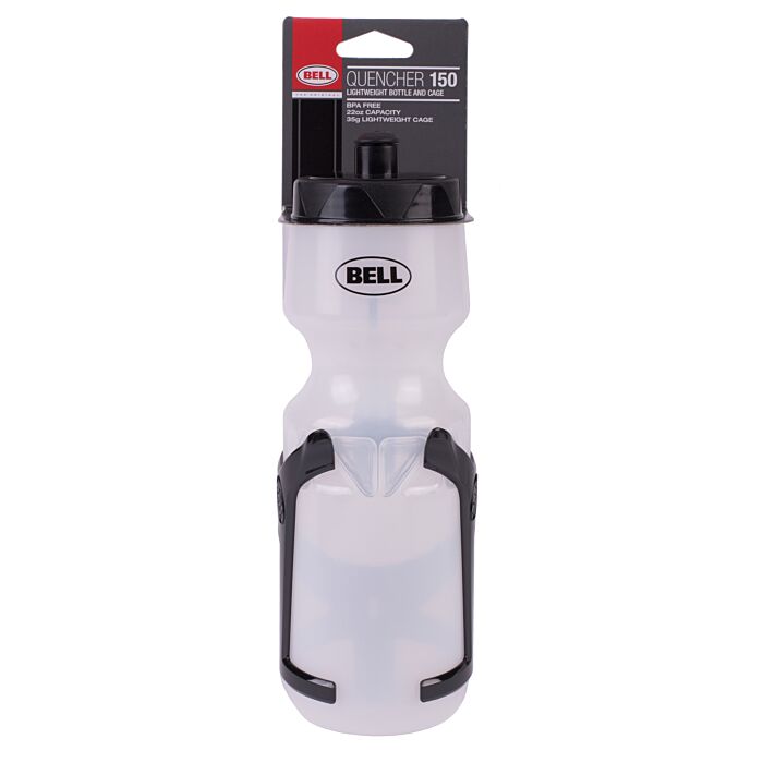 Bell Sports Plastic Water Bottle & Cage - 22 oz