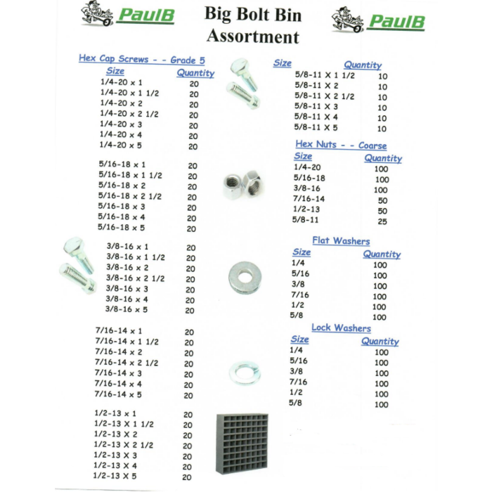 Big Bolt Assortment
