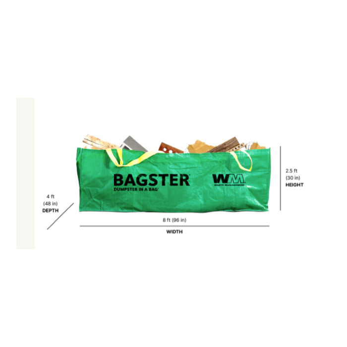 BAGSTER® 3300 lb 2.5 ft 8 ft Bag