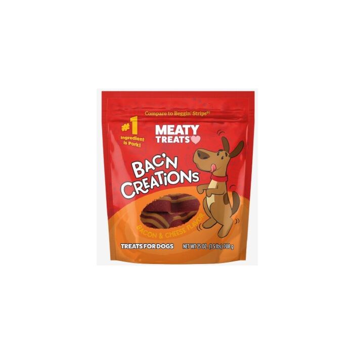 Meaty Treats Bacon & Cheese 25oz