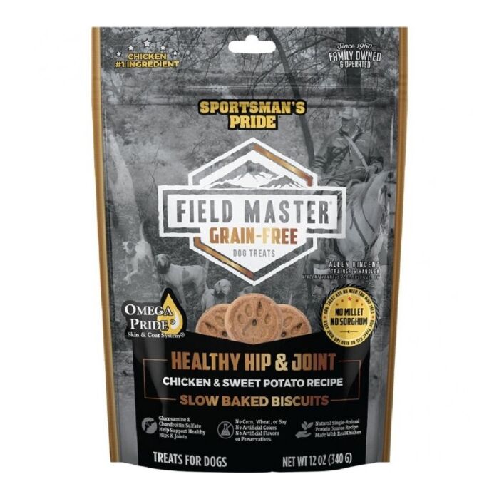Field Master Grain Free Hip & Joint Dog Biscuits (Chicken & Sweet Potato) 12 oz