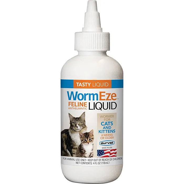 durvet WormEze™ Liquid Dewormed for Cats & Kittens - 8 oz