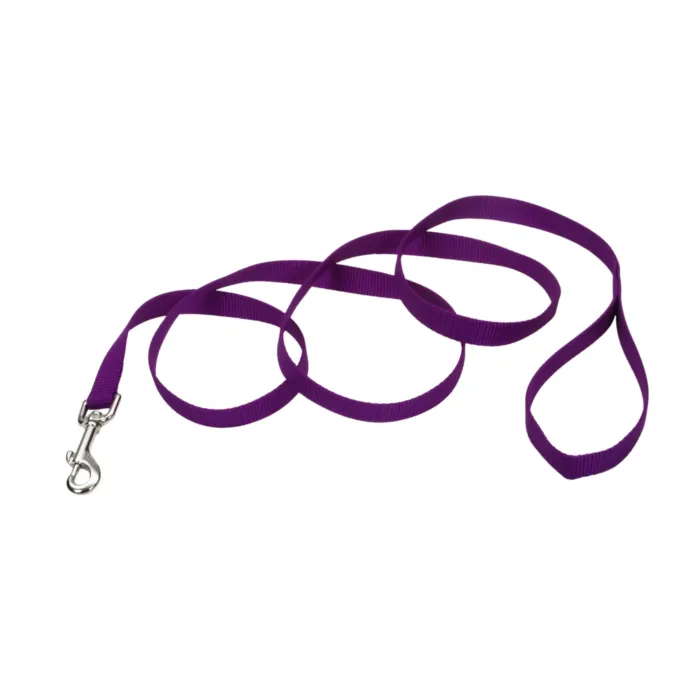 Coastal Single Ply Dog Leash (Purple) M