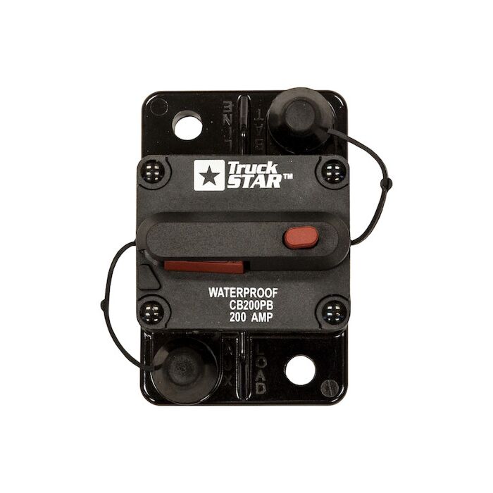 Buyers 200 A 42 VDC Plastic Push-To-Trip Circuit Breaker