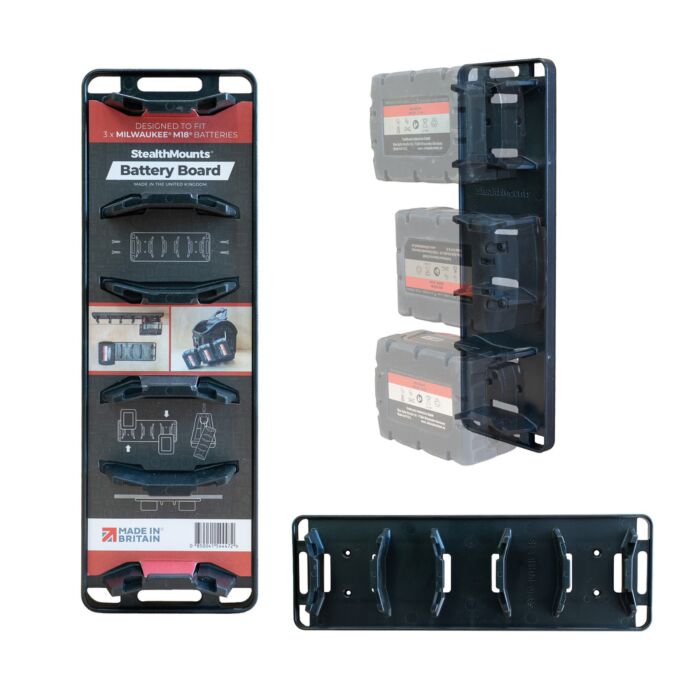StealthMounts Magnetic Battery Holder Milwaukee