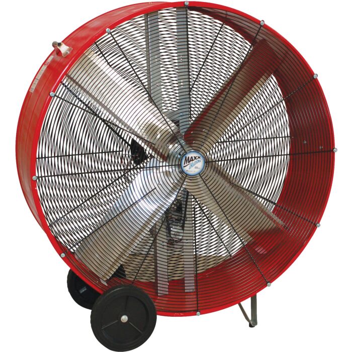 MaxxAir 2-Speed Portable Drum Fan (Red)