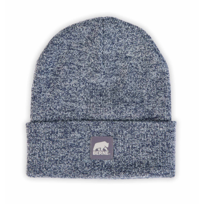BERNE Heritage Knit Cuff Beanie (Blue/White)