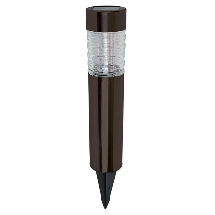 Boston Harbor Solar Bollard Light w/ AA Battery (Bronze - 4pk)