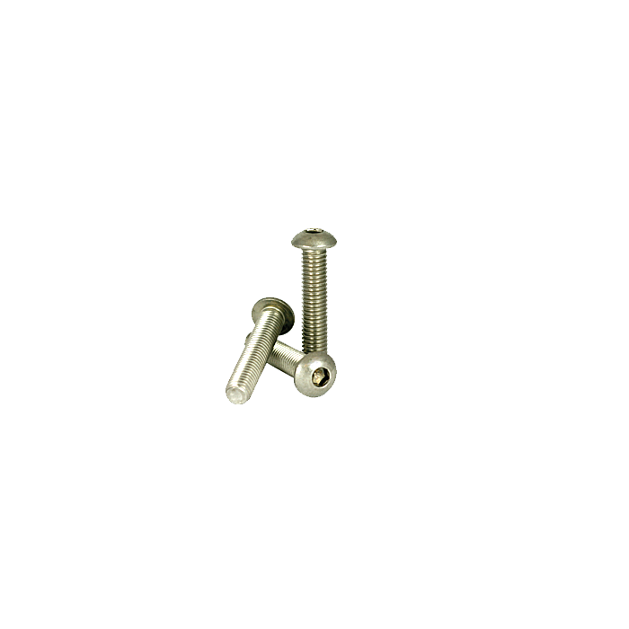 4 mm - 0.70 x 12 mm Button Head Cap Screw, Coarse Thread, Stainless Steel