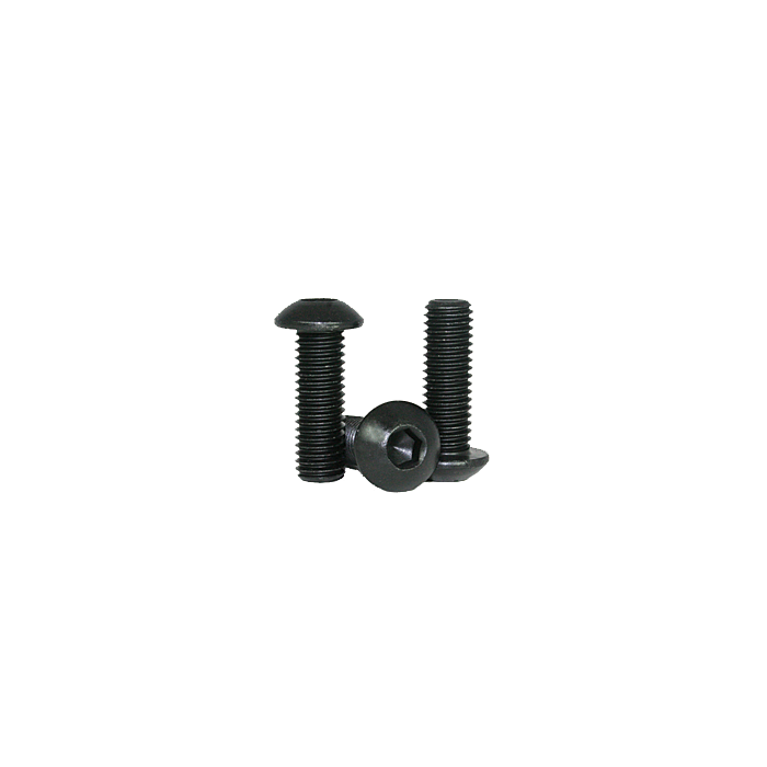 5/16"-18 x 1-1/2" Button Head Cap Screw, Coarse Thread, Black Oxide
