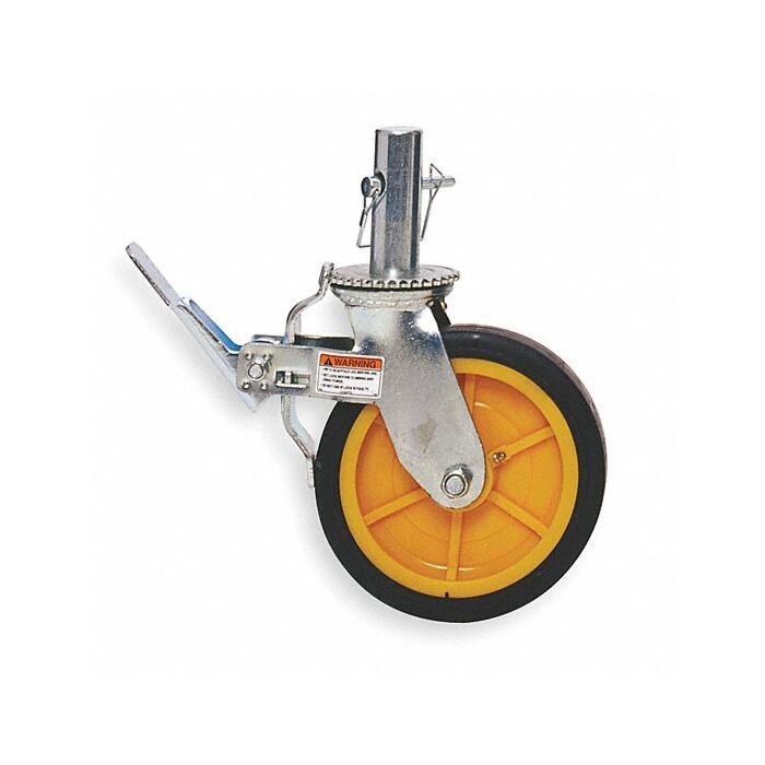 Plastic 8 in. Wheel w/ 4 in. Stem