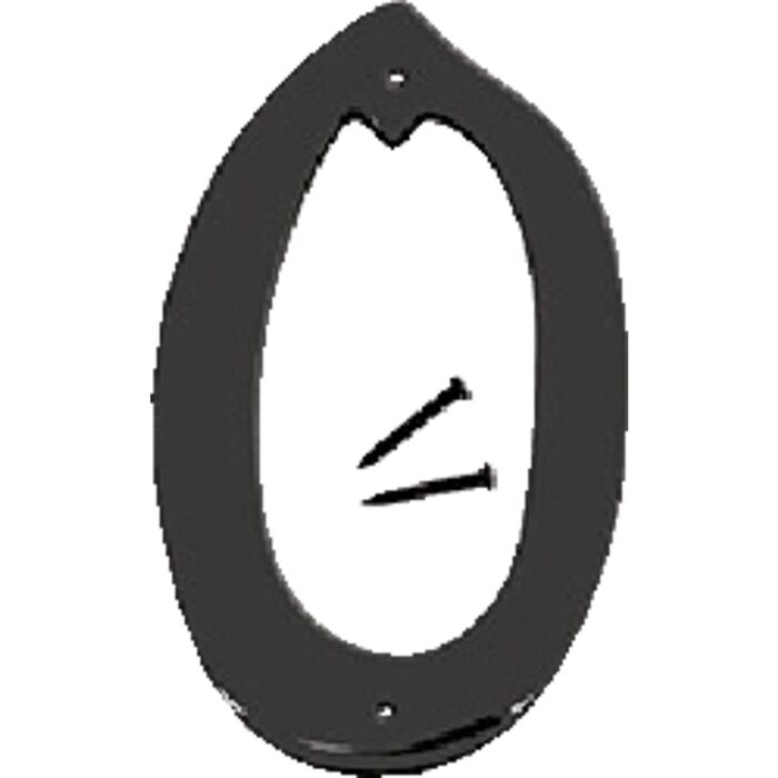 Hy-Ko 4 In. Satin Black Number 0