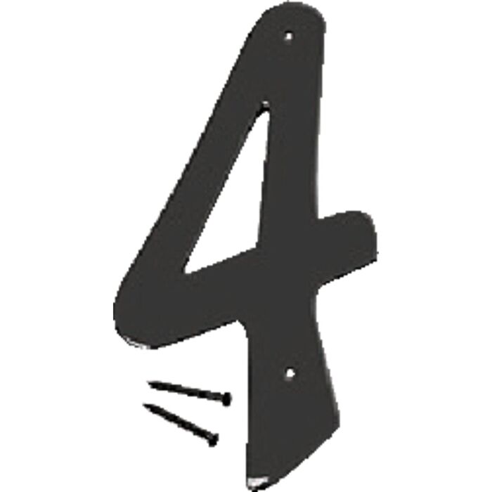 HY-KO Hy-Ko 4 In. Satin Black Number 4