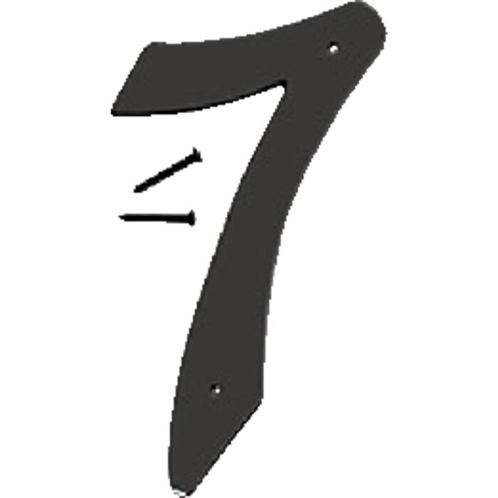 HY-KO Hy-Ko 4 In. Satin Black Number 7