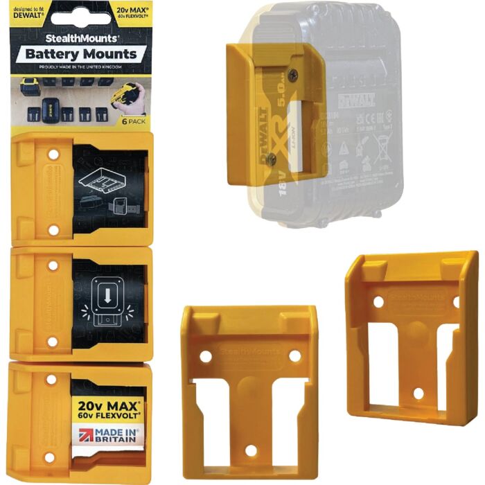 StealthMounts Dewalt Battery Mounts 20V 6pk