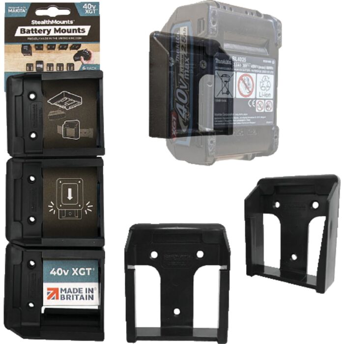 StealthMounts Makita Battery Mounts 40V 6pk