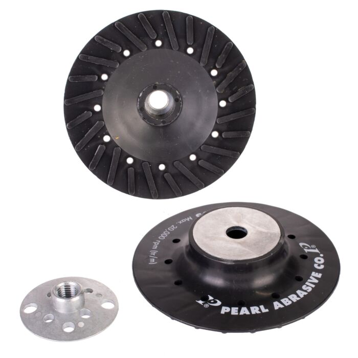 Pearl Abrasives Backup Pad for Fiber Disc Spiral Faced 4 x M10 x 1.25 BP0410S
