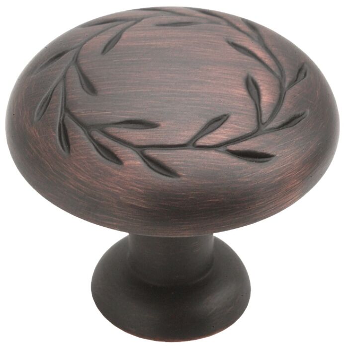 Amerock Nature's Splendor Round Oil-Rubbed Bronze Cabinet Knob
