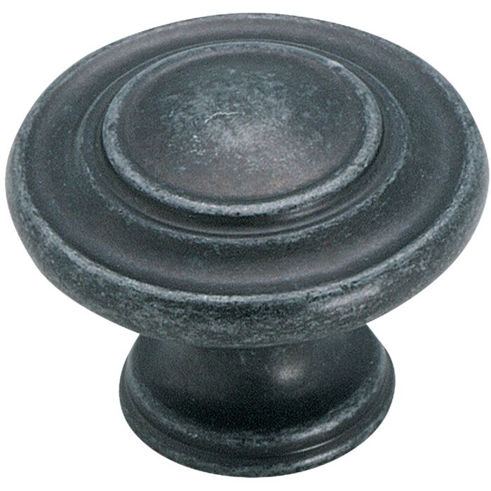 Amerock Inspirations 1.3125 In. Dia. Round Wrought Iron Dark Cabinet Knob