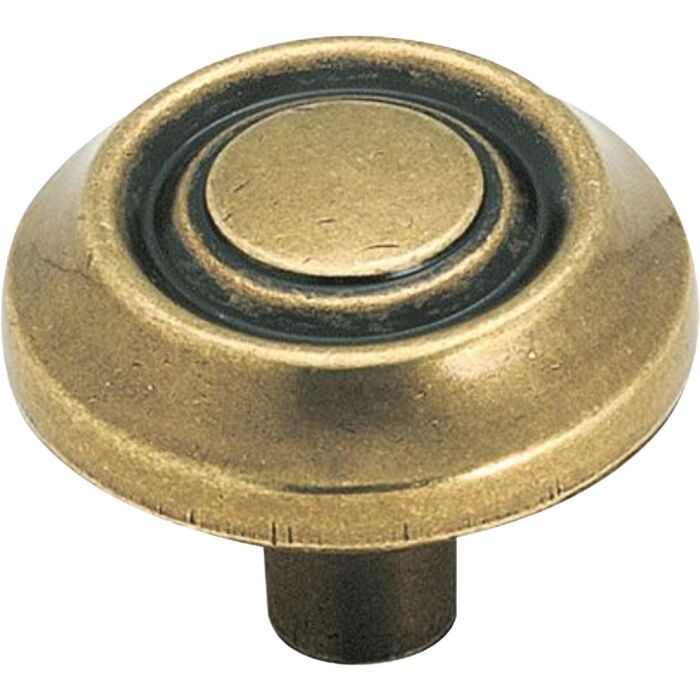 Amerock Everyday Heritage Round Burnished Brass Cabinet Knob