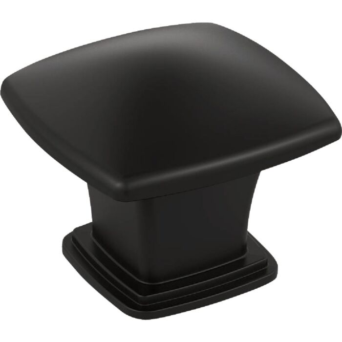 Amerock Garfield Knob (Matte Black) 1-3/16 in.