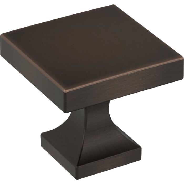 Amerock Pedestal Square Knob (Oil Rubbed Bronze) 1-1/16 in.