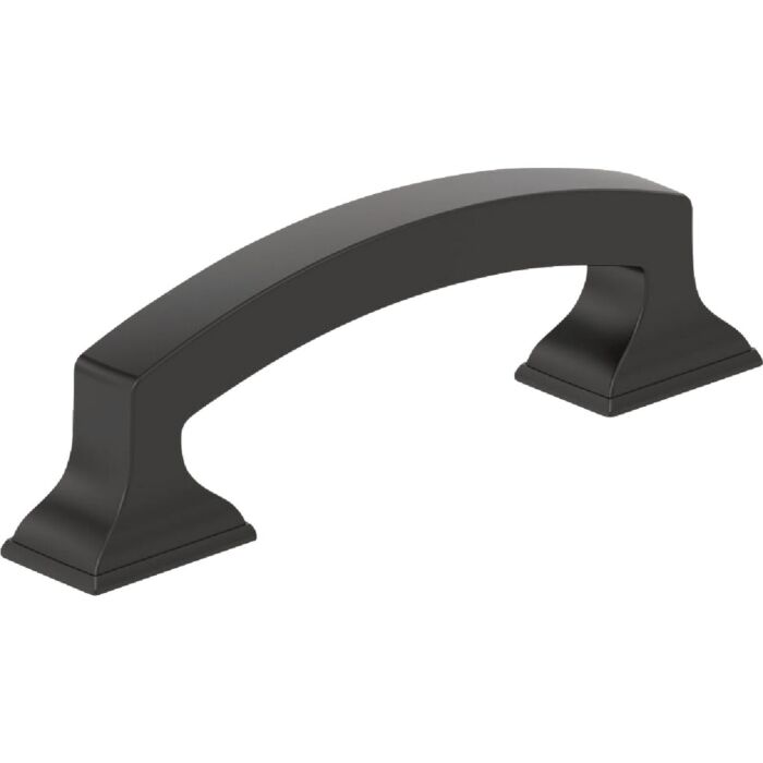 Amerock Everyday Basics Incisive Cabinet Pull (Matte Black) 3 in.