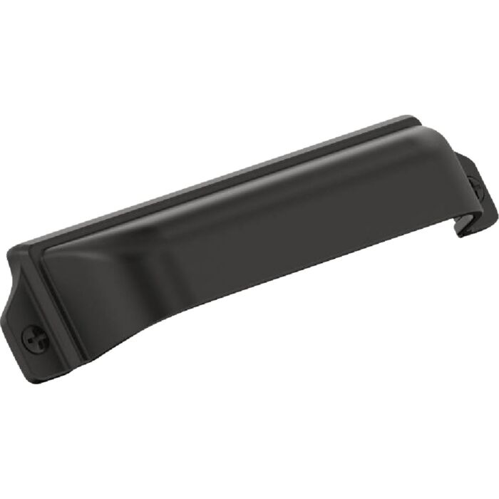 Amerock Everyday Basics Haven Cup Pull (Matte Black) 3 in. or 3-3/4 in.