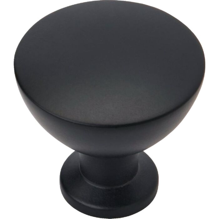 Amerock Everyday Basics Grail Cabinet Knob (Matte Black) 1-1/4 in.