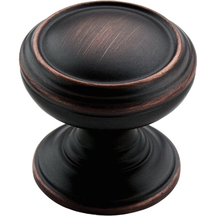 Amerock Revitalize Round Oil-Rubbed Bronze Cabinet Knob